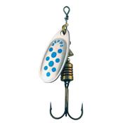 Mepps Comet Decoree 3.5g/Size 1 Spinning Metal Lure (Silver/Blue Dot)