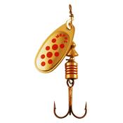 Mepps Comet Decoree 4.5g/Size 2 Spinning Metal Lure (Gold/Red Dot)