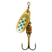 Mepps Comet Decoree 8g/Size 4 Spinning Metal Lure (Gold/Blue Dot)
