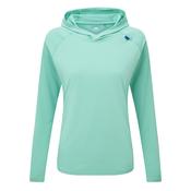 Mountain Equipment Women's Glace Hooded Long Sleeve Technical Top (Aqua)