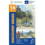OSI Discovery Map 56 (Part of Dublin, Kildare &amp; Wicklow)(1:50,000) image