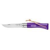 Opinel #7 Stainless Steel Bushwhacker Trekking Folding Pocket Knife (Purple)