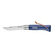 Opinel #8 Stainless Steel Bushwhacker Trekking Folding Pocket Knife (Dark Blue)