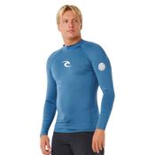 Rip Curl Men's Waves UPF50 Performance Long Sleeve Rash Vest (Bluefin)