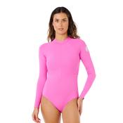 Rip Curl Women's Premium Surf UPF50 Long Sleeve Surf/Swim Suit (Super Pink)