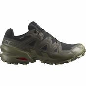 Salomon Men's Speedcross 6 Gore-Tex Trail Running Shoes (Black/Peat/Deep Lichen Green) image