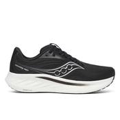 Saucony Men's Ride 18 Wide Fit Running Shoes (Black/White)