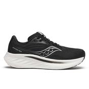 Saucony Women's Ride 18 Wide Fit Running Shoes (Black/White)