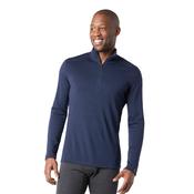 Smartwool Men's Classic Thermal Merino 250 Quarter Zip Long Sleeve Base Layer Top (Deep Navy)