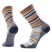 Smartwool Men's Print Panorama Hike Light Cushion Crew Length Merino Blend Socks (Light Grey) image