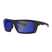 Westin W6 Sport 30 Polarized Sunglasses (Matte Black/Lens Base Yellow Smoke/Lens Mirror Blue/Anti-Reflex Blue) image