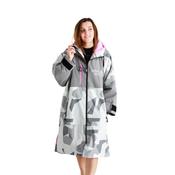 White Water Robes Unisex Hardshell Changing Robe - Adults (Arctic Camo/Pink Lining) image