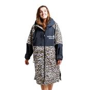 White Water Robes Unisex Hardshell Changing Robe - Adults (Leopard Print/Black Lining) image