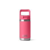 Yeti Rambler 12oz/355ml Junior Bottle with Colour Straw Cap (Tropical Pink)