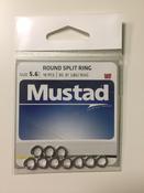 Mustad Round Nickel Split Ring (5.6mm/37lbs)(10 Pack) image