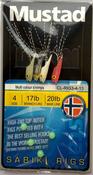 Mustad Sabiki Hook Rig (Size 4)(Multi Colour Shrimp)(4 Pack)