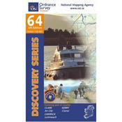 OSI Discovery Map 64 - Laminated (Part of Clare, Kerry &amp; Limerick)(1:50,000) image