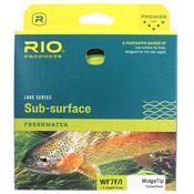 Rio Lake Series Sub-Surface Freshwater Midge Tip Fly Line (WF7F/I)(Yellow/Clear) image