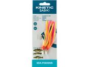Kinetic Sabiki Flasher UV 2 Hook Rig (#7/0)(Orange/Yellow/Pink)