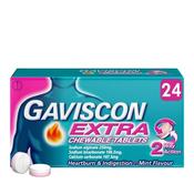 Gaviscon Extra Strength Chewable Mint 24 Pack - Laois Pharmacy image