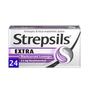Strepsils Extra Blackcurrant 24 Pack - Laois Pharmacy image