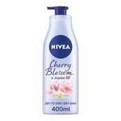 Nivea Cherry Blossom &amp; Jojoba Oil in Lotion 400ml - Laois Pharmacy
