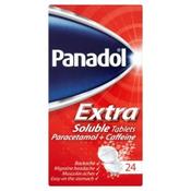 Panadol Extra Pain Relief Soluble Tablets Caffeine 500mg/65mg 24s - Laois Pharmacy image