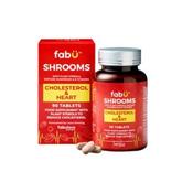 FabU Shrooms Cholesterol &amp; Heart - 60 Capsules - Laois Pharmacy image