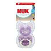 NUK First Choice Classic Day &amp; Night Soothers - Girl, 0-6 Months (2 Pack) - Laois Pharmacy