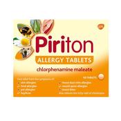 Piriton Allergy Relief Tablets Chlorphenamine 4mg 60s - Laois Pharmacy image