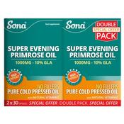 Sona Evening Primrose Oil 1000mg Twin Pack (2 x 30 Capsules) - Laois Pharmacy
