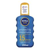 Nivea Sun Protect &amp; Moisture Sun Spray SPF15 200ml - Laois Pharmacy image