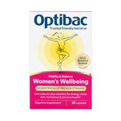 OptiBac Women’s Wellbeing Probiotic + Vitamins Supplement 30 Capsules image