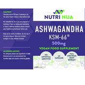 Nutri Nua Ashwagandha KSM-66 500mg 60 Capsules | Laois Pharmacy