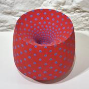 Grainne Watts, Red/Indigo Floating Vessel 