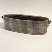 Mandy Parslow,  Low elliptical vessel with handles (large)