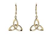 14kt Yellow Gold 0.12ct Lab Diamond Trinity Earrings image