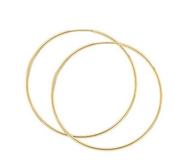9kt Yellow Gold 12mm Hoop Sleeper Earrings image