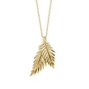 Laura Ashley Gold Plated Sterling Silver Marlbrook Leaf Necklace image