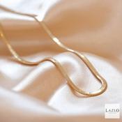 9kt Yellow Gold Flat Snake 18’’ - 20’’ Extender Chain image