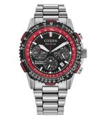 Citizen Gents Stainless Steel Chronograph Red Arrows Navihawk Bracelet Watch image