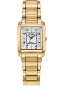 Citizen Ladies Gold Plated L Bianca Eco-Drive Square Dial Bracelet Watch image