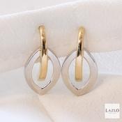 Amore 9kt White Open Marquis Shape Stud Earrings image