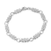 Sterling Silver 7.5 Inch Intertwining Celtic Bracelet image