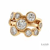 18kt Yellow Gold Raindance 4.51ct D VVS2 Laboratory Diamond Ring