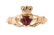 10kt Rose Gold Natural Stone Claddagh Collection image