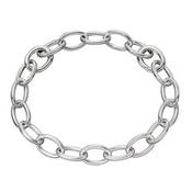Sterling Silver Larger Open Oval Link Bracelet image