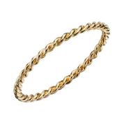 9kt Yellow Gold Thin Twisted Band Ring image