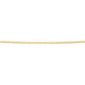 Ladies Silver &amp; Gold Plated Diamond Cut Extendable 16-18’’ Curb Chain image
