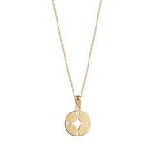 9kt Yellow Gold Compass Pendant &amp; Chain image
